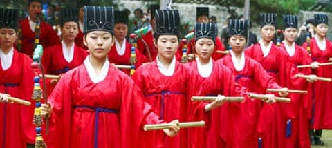 Contemporary Confucian ritual, South Korea: Public Domain
