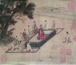 Confucius and his disciples: Public Domain