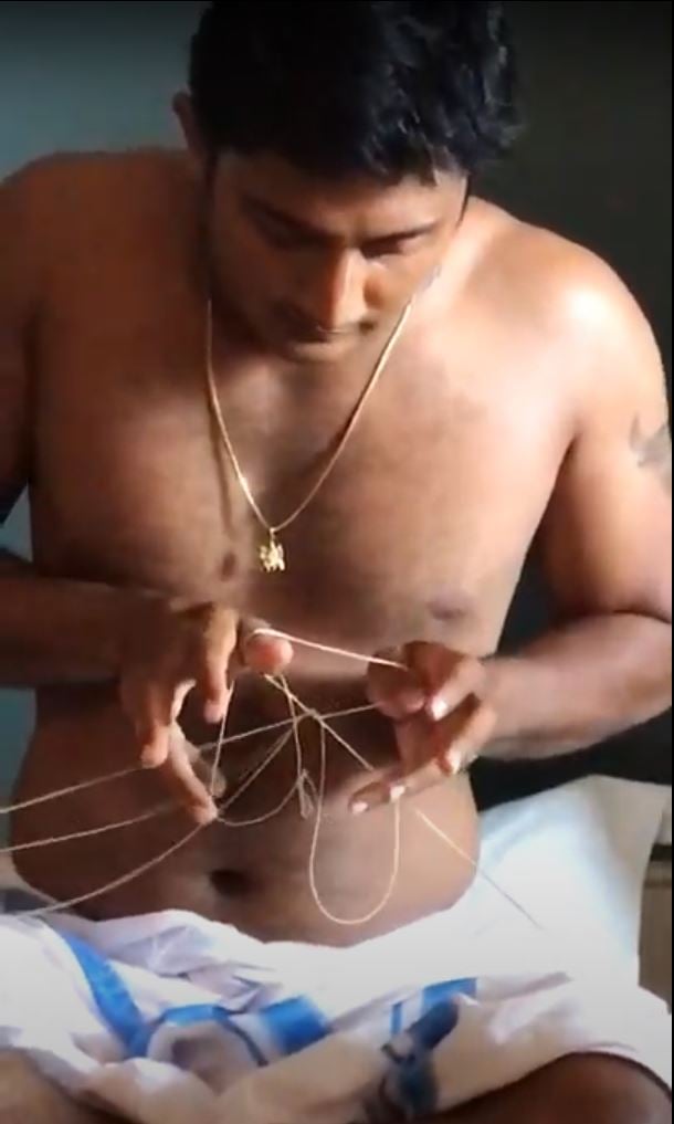 Deepak Pandeyji Doing What Looks Like Cats Cradle