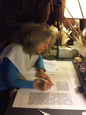 writing a Torah panel