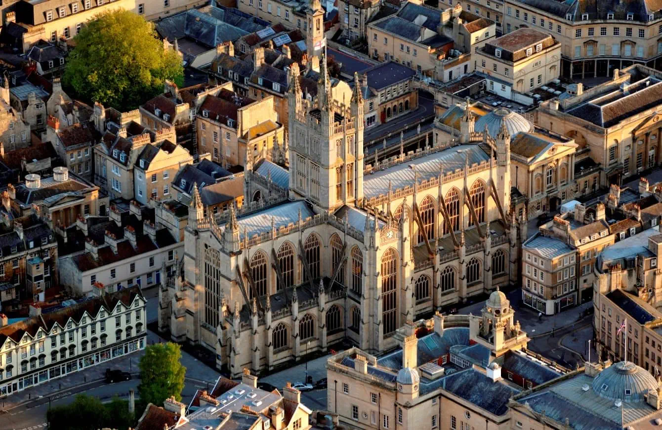 Bath Abbey from Above