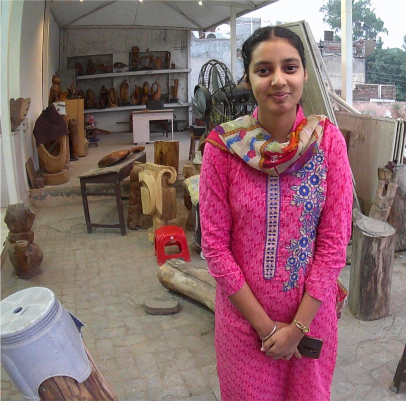 Amrita Sing in her Studio