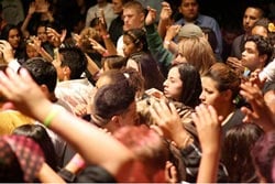 Non-liturgical prayer at a Pentecostal church Source: http://www.flickr.com/photos/bike/3577610523/