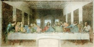 Jesus’ Last Supper with his 12 disciples (da Vinci) Source: Public Domain
