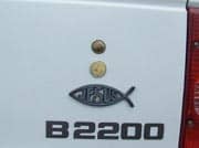 The fish sign as a car bumper sticker Source: http://www.flickr.com/photos/josimon/2228853245/