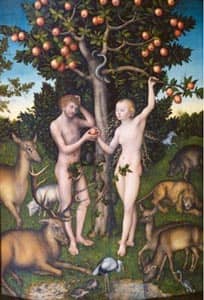 Adam and Eve in the garden of Eden Source: http://www.flickr.com/photos/25893330@N04/2499577871/