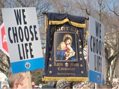 Christians march in Washington, DC, to protest against abortion Source: http://www.flickr.com/photos/john_stephen_dwyer/3223404014/