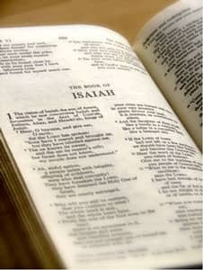 The book of Isaiah in the Bible