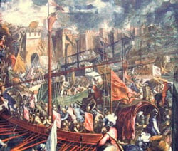 Siege of Constantinople (1204) Source: Public Domain