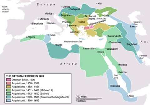 Ottoman Empire in 1663