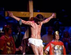reenactment of Jesus’ crucifixion Source: http://www.flickr.com/photos/divemasterking2000/3493388236/