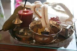 Annaprashan offerings: Photo courtesy of jepoirrier, C.C. Flickr