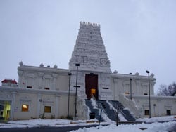 Source: http://www.flickr.com/photos/amarsphotos/401085682/ Title: Shiva Vishnu temple in Maryland, near Washington D.C. 