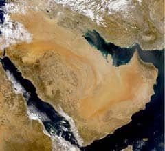 Arabian peninsula. Source: Public Domain