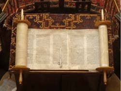 Title: a Torah scroll, necessary ingredient for a “holy space” Source: http://www.flickr.com/photos/lawriecate/3370859327/