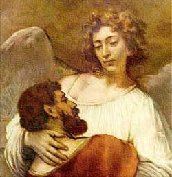 Jacob’s mysterious wrestling with an angel (by Rembrandt) Source: http://www.flickr.com/photos/8545333@N07/2642073027/