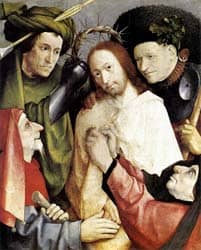 Title: Jesus Christ receiving a crown of thorns (by Bosch, ca. 1500) Source: http://www.flickr.com/photos/jonathanaquino/3381044253/