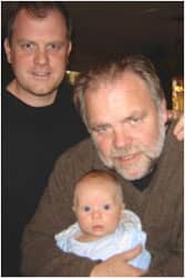 Photo: The author with his son and grandson.