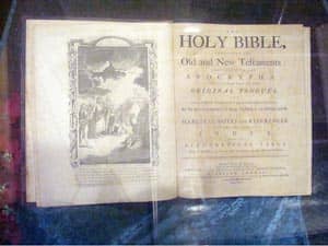 title page of the Holy Bible (printed in 1791) Source: Public Domain